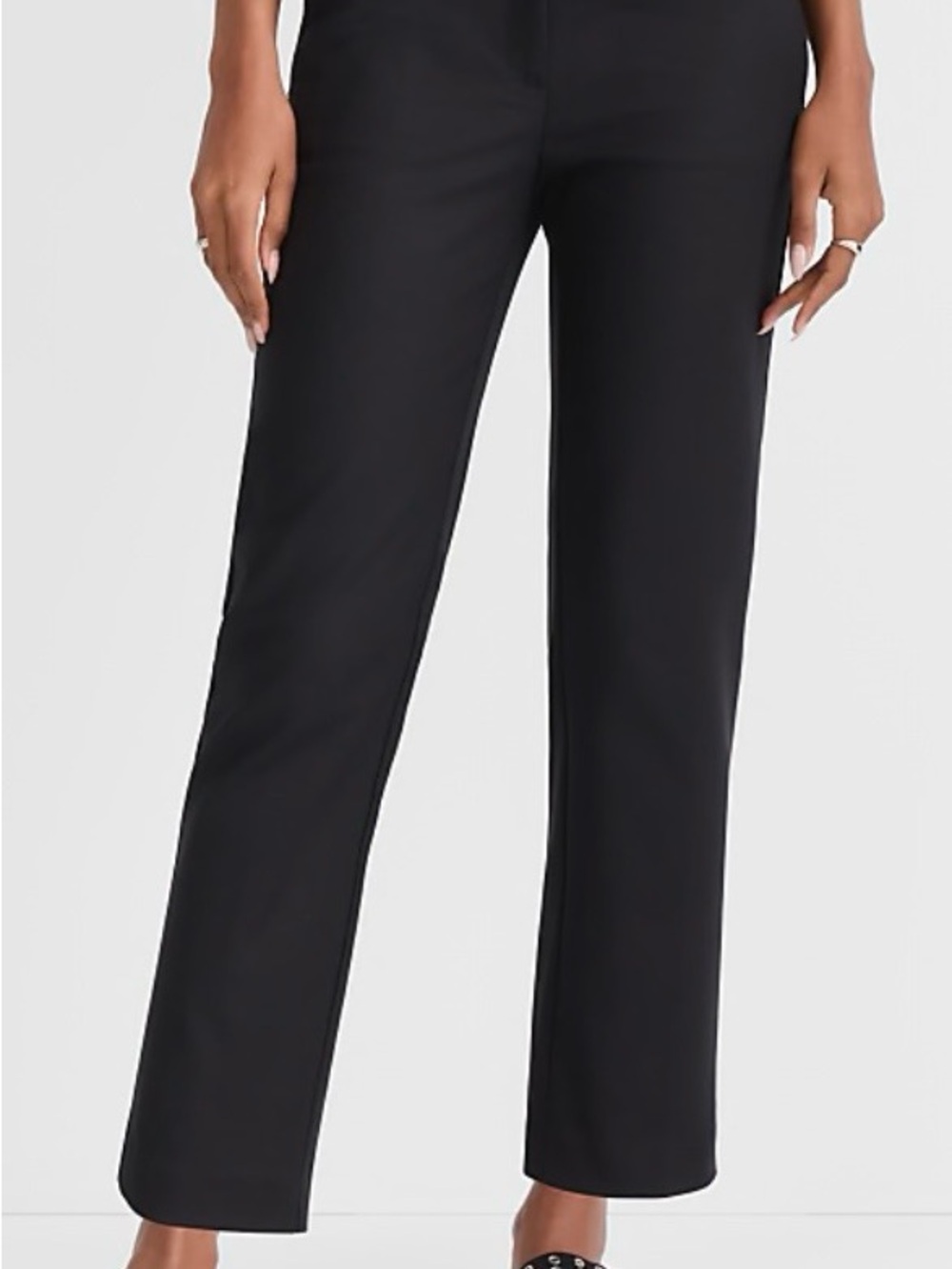 LOFT Black Cropped Riviera Slim Ankle Pants - Picture 2 of 5